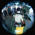 Jim Clark la boxe cu Lotus 33 în timpul antrenamentelor de la Monaco 1967.